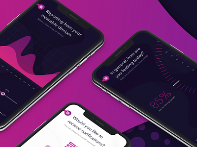 Fit Fitness Tracker app color dashboard data free pink portal ui ux web