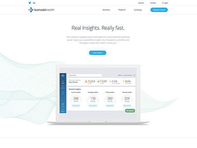 Komodo Health Homepage Design