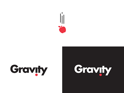 Gravity Logo agency animation branding design gravity illustration logo meetup typography