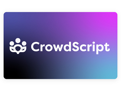 CrowdScript Logo branding code crowd logo security