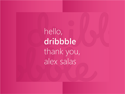 hello, dribbble design flat typography ui