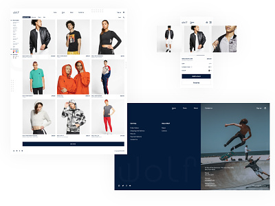 Wolf - online store | Case branding design minimal ui ux web website