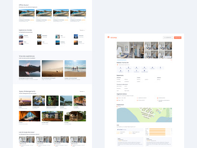 Izicamp - Desktop camping design desktop rental research testimony ui ui ux design ui design user interface ux vacation website