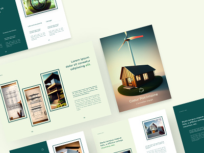Coeur Patrimoine - Brochure 3d agency brochure charity figma home layout real estate social