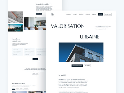 Valurbain - Website animation building design figma layout real estate ui ux webflow website