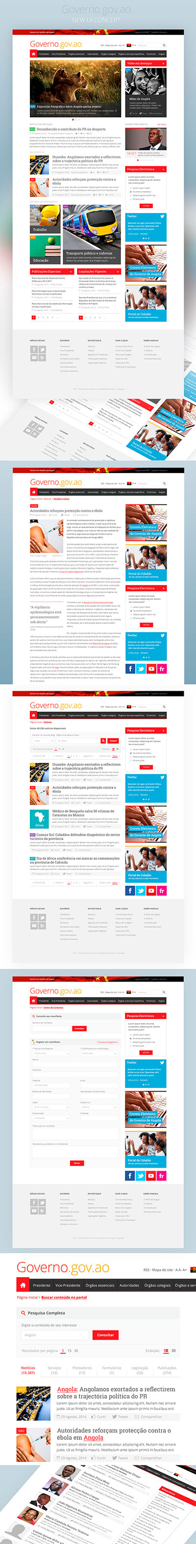 Official website of the Republic of Angola government by Alvaro Rosa on ...
