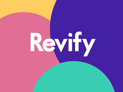 Revify Logo app beauty color colourful design ecommerce female fresh health logo platform plugin proofing revify sass social tech tool web app women