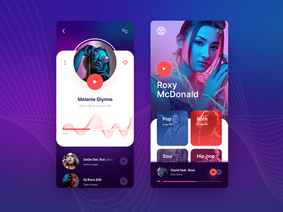 Music App Concept app application appmobile concept design design app music ui ux