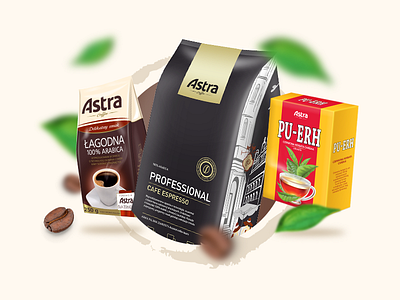 Coffee roaster from Poznan, Poland astra coffee key visual layout tea ui ux webdesign