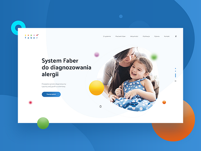 Faber - Diagnosis of allergies allergies concept design faber header layout modern people system webdesign website