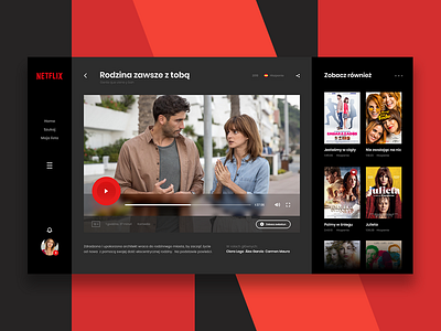 Netflix concept concept header inspiration layout netflix redesign ui ux webdesign website