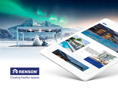 Renson - ambassador concept design header home layout product ui webdesign website