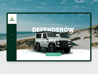 Def Paradise cars defender design header landrover layout product webdesign