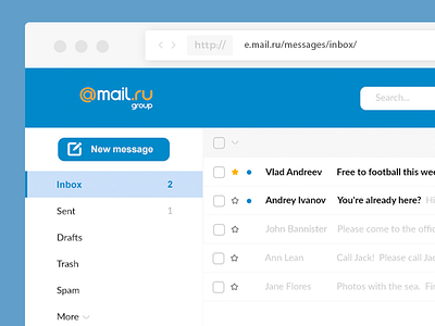 Redesign Mail.ru