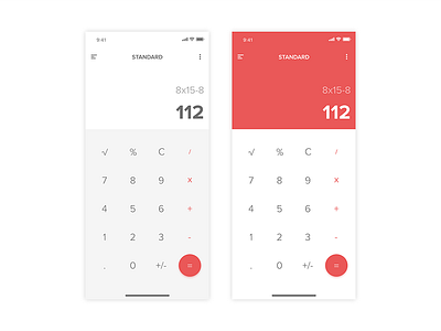 Calculator - #dailyui #003 adobexd madewithxd ui uidesign ux uxdesign