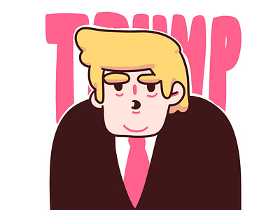 Trump adorable cute design illustration inspiration trump