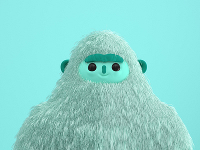 Yeti 3d 3d art 3d design 3d inspiration art character design creative inspiration monster yeti