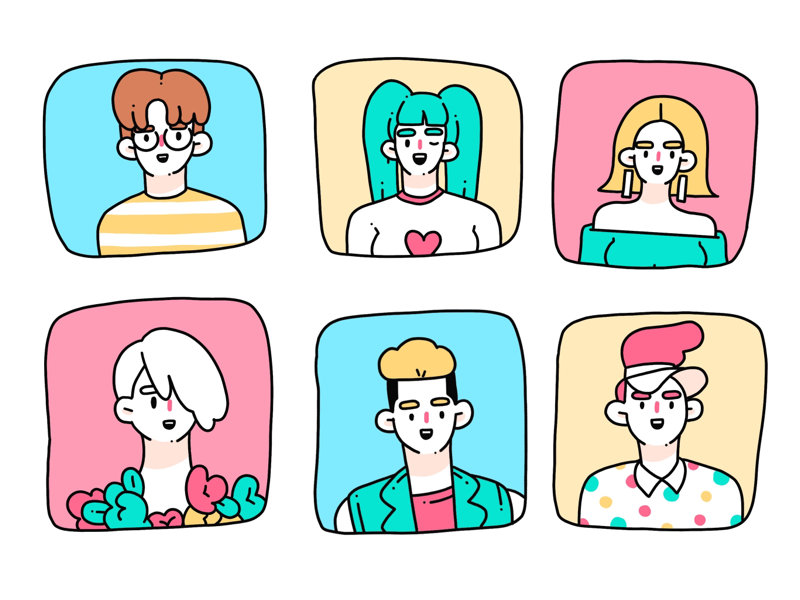 Smiling Faces By Taka On Dribbble