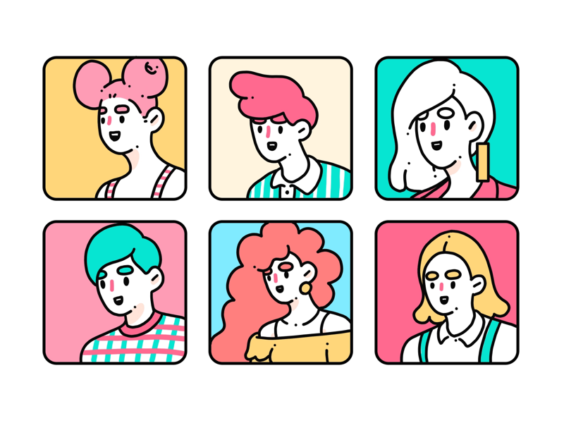 Smiling Faces By Taka Imagawa On Dribbble