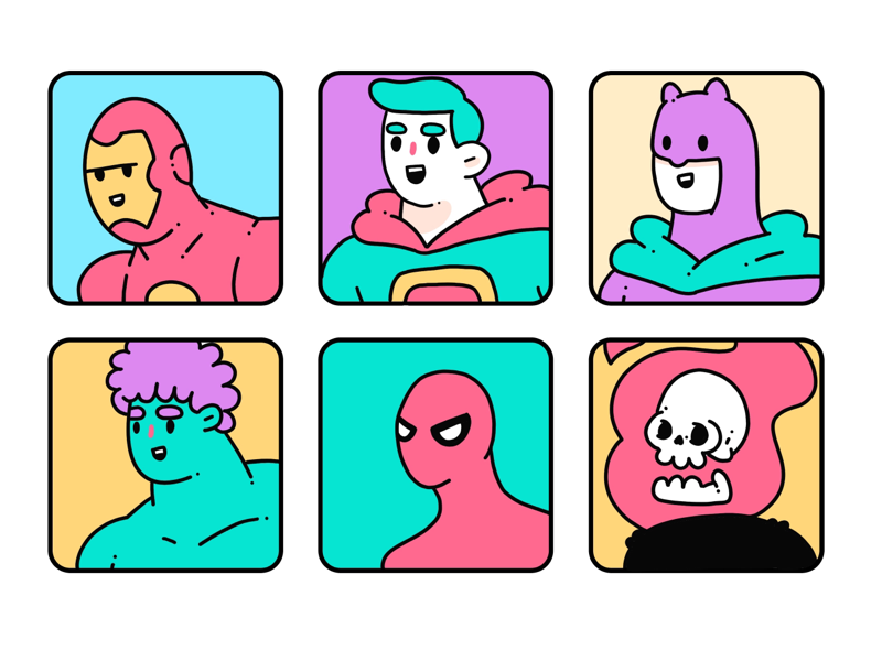 Heroes By Taka On Dribbble Heroes By Taka On Dribbble