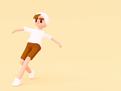 Dance Animation 3d 3d illustration adorable animation c4d cinema 4d cinema4d cute dance dance animation motion taka taka animation