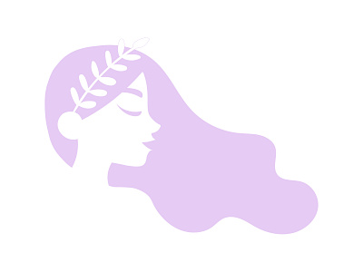 Minimalistic girl illustarion