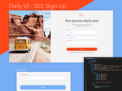 Daily UI :: 001 Sign Up