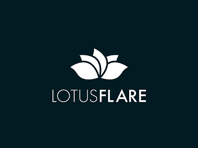 LotusFlare logo proposal concept flare flower idea logo lotus proposal