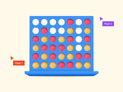 Multiplayer Connect Four in Figma board game connect four figma game multiplayer