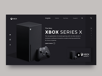 Xbox landing page concept