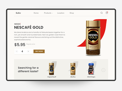 Product page UI