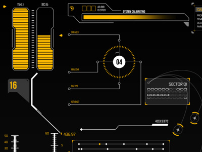 Hud Infographic Elements cyber gui hud infographic interface mission phantom tech ui