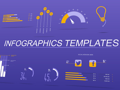 Infographics elements analysys business chart corporate data infographics percent statistic