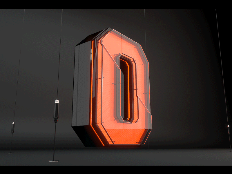 3d Countdown 3d alarm countdown counter interface lettering top typography ui web zero