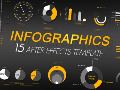 Infographic Templates 1 art direction bar broadcast charts graph infographic motion statistic