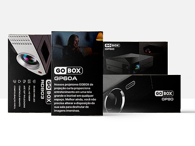 Gobox Projectors background black box design projectors white