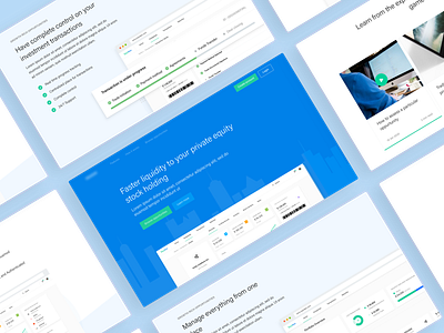 Fin-tech Landing Page banking blue city illustration clean dashboard design finance hero page illustration landing page minimal product page splashscreen ui ux