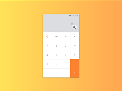 Daily UI #004 Calculator 004 android calculator dailyui design material unterface