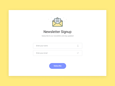 DailyUI#26 Subscribe card dailyui design newsletter signup subscribe