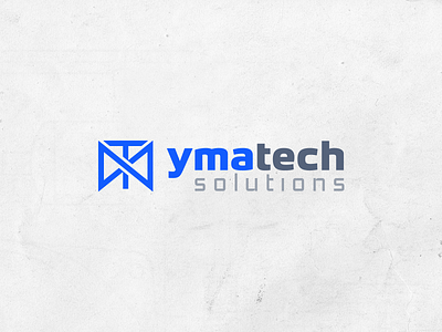 Ymatech Solutions Logo branding logo typography