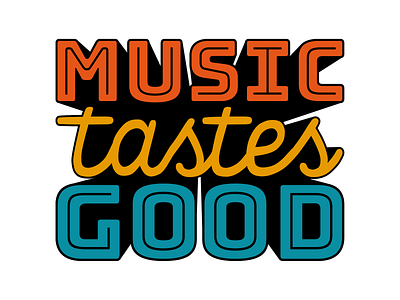 Music Tastes Good Logo (2017) branding design logo vector