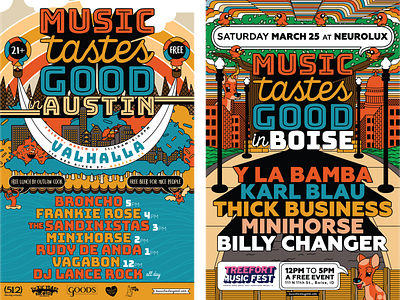 Music Tastes Good 2017 Event Posters