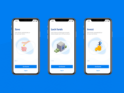 Onboarding screens onboarding onboarding flow savings savings app ui ui ux design