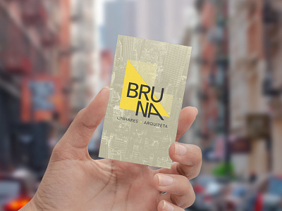 Bruna Linhares architect business card logo