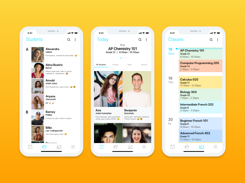 Matching Faces with Names by Karen Lam on Dribbble