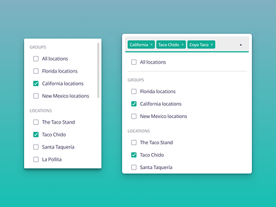 Multi-select Dropdown ui ux web wireframes