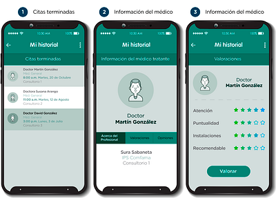 Digiturno app design medicine ui ux web xd