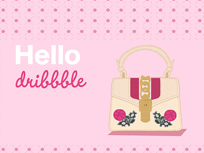 Hello dribbble :) fashion first shot gucci new designer purse