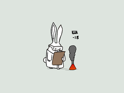 Scientific Rabbit bunny cute doodle rabbit science scientist