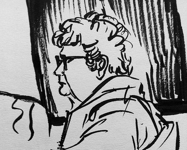 More old ladies ink sketch